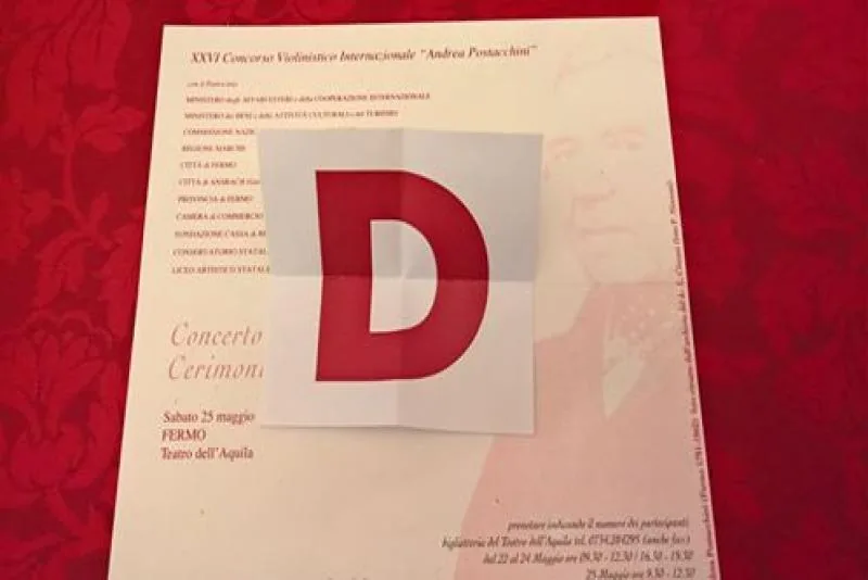 XXVI edizione - Estrazione lettera alfabetica (maggio 2019)